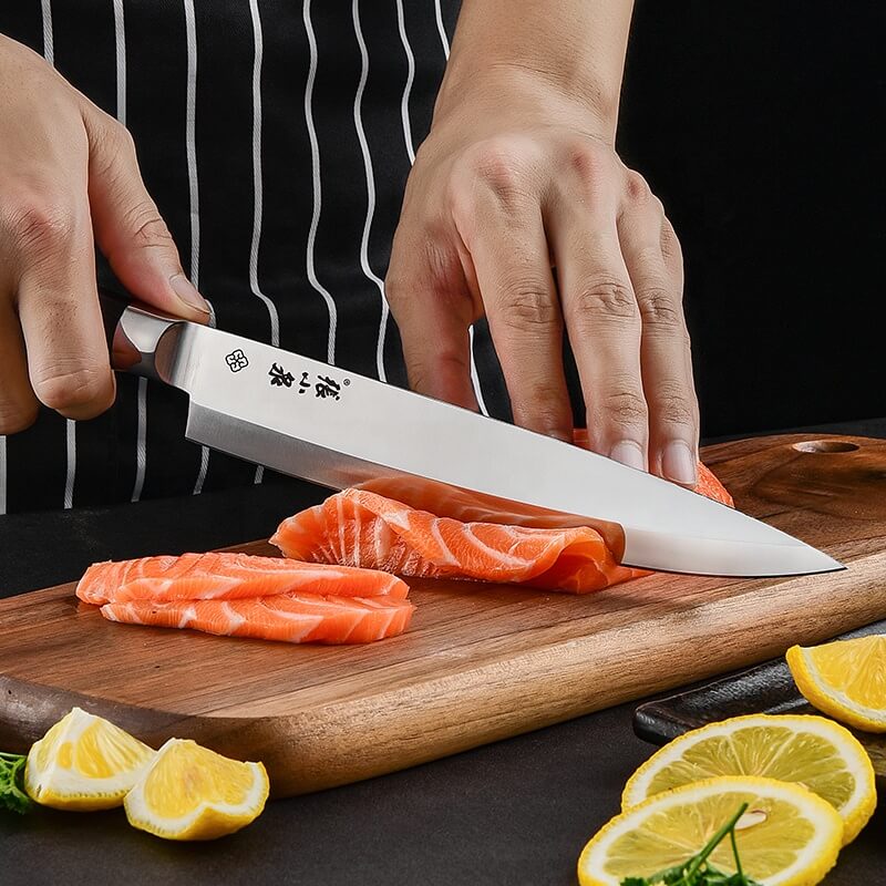 knife for cutting cooked meat