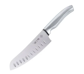 Razor-Sharp 7-Inch Hollow Edge Santoku Knife