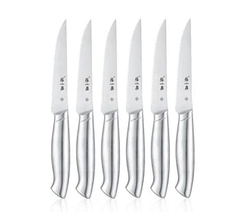 6pc Stainless Steel Hollow Handle Steak Knife Set